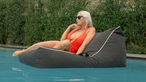 Santorini Lounger - luxury in outdoor patio furniture - floating bean bag chair